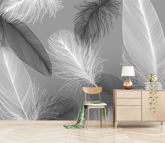 3D Feather 717 Wall Murals Wallpaper AJ Wallpaper 2 