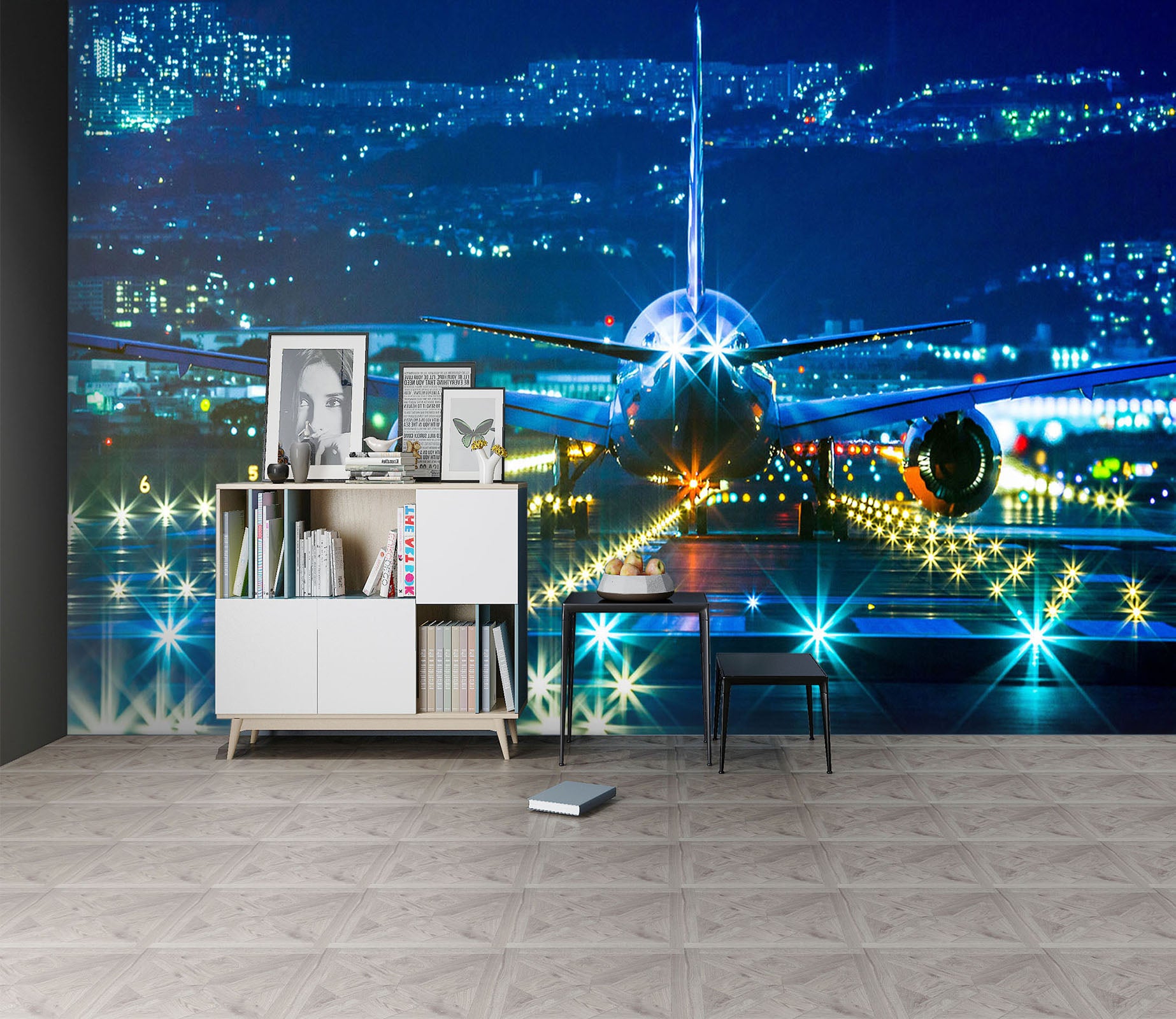 3D Lighting Airport 226 Vehicle Wall Murals