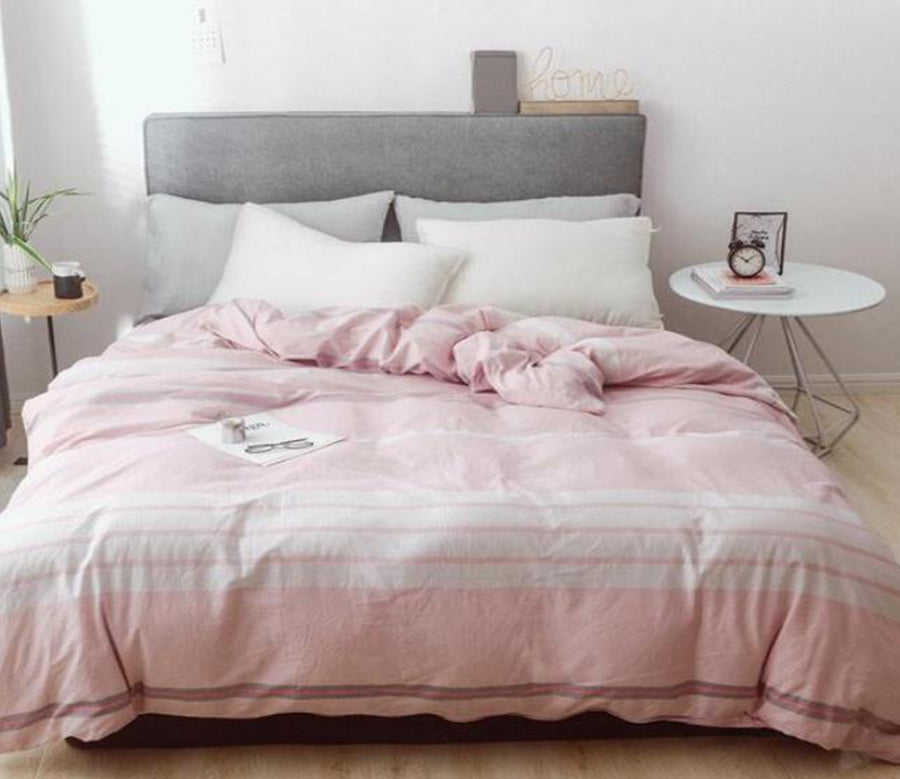 3D Pink Bars 4144 Bed Pillowcases Quilt