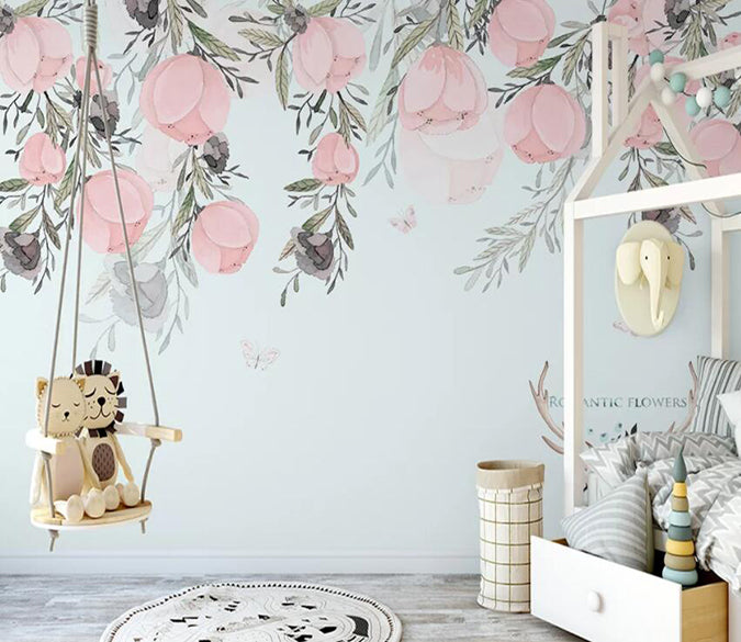 3D Colored Flowers 839 Wall Murals Wallpaper AJ Wallpaper 2 