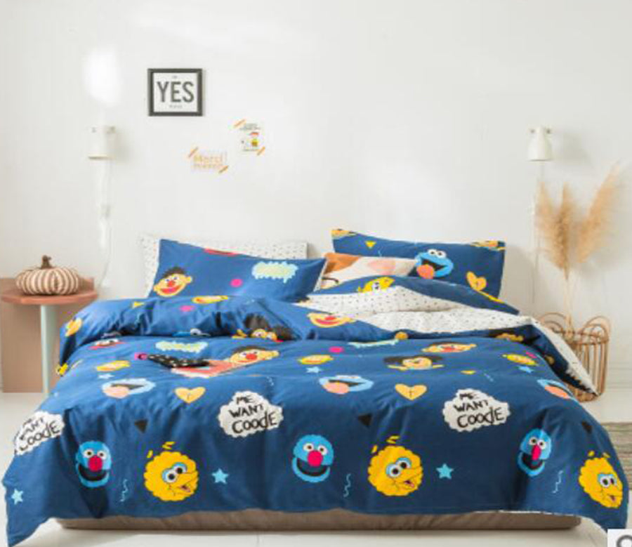 3D Sesame Street 14177 Bed Pillowcases Quilt