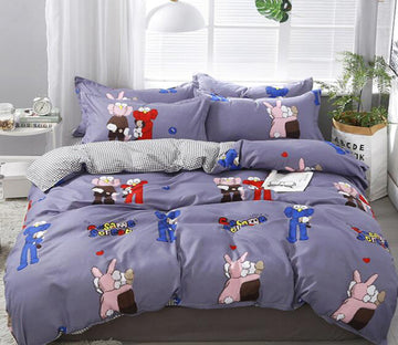 3D Sesame Street Rabbit 12152 Bed Pillowcases Quilt