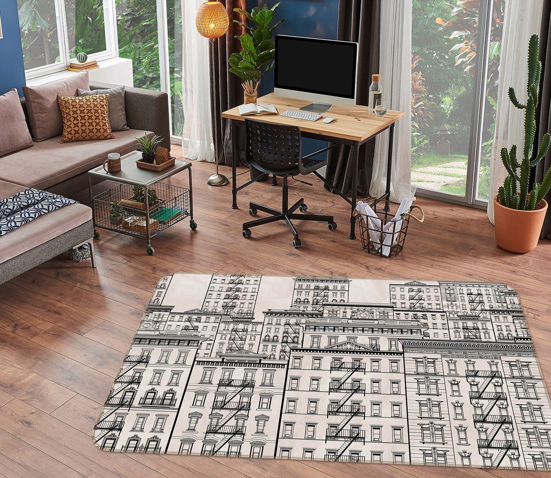 3D Building 34040 Non Slip Rug Mat