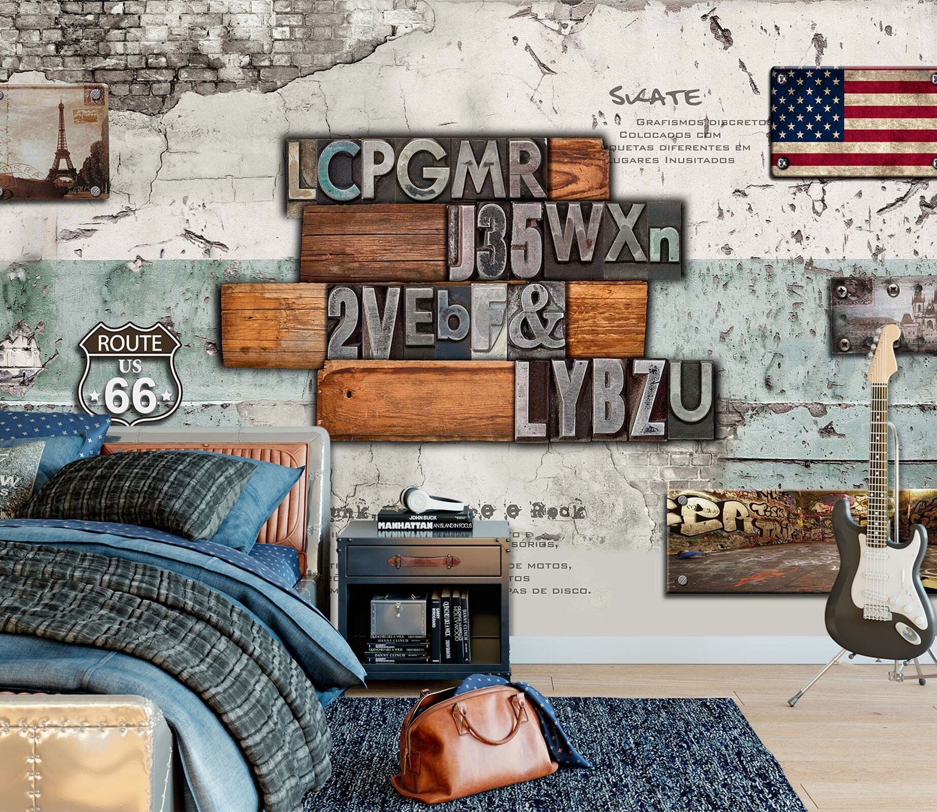 3D Wood Decoration 1609 Wall Murals Wallpaper AJ Wallpaper 2 