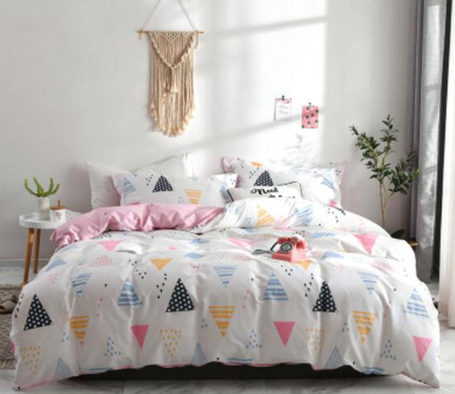 3D Triangle Pattern 30341 Bed Pillowcases Quilt