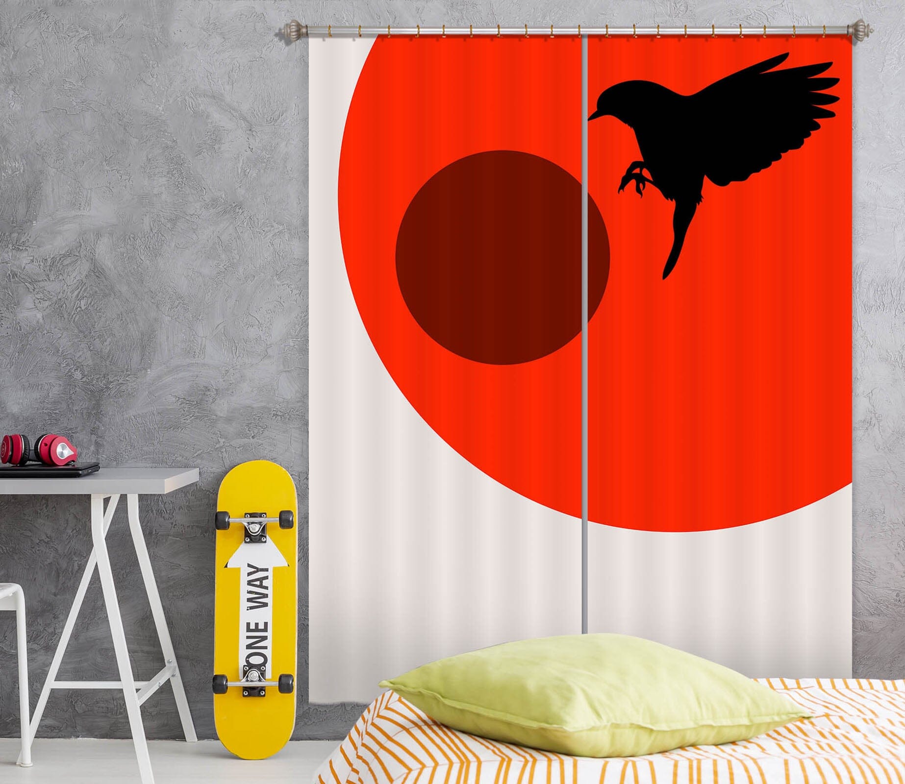 3D Bird Wings 1117 Boris Draschoff Curtain Curtains Drapes Curtains AJ Creativity Home 