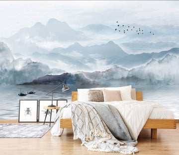 3D Mountain River 1416 Wall Murals Wallpaper AJ Wallpaper 2 