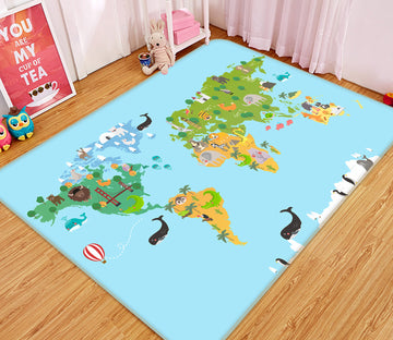 3D Map 36159 Non Slip Rug Mat