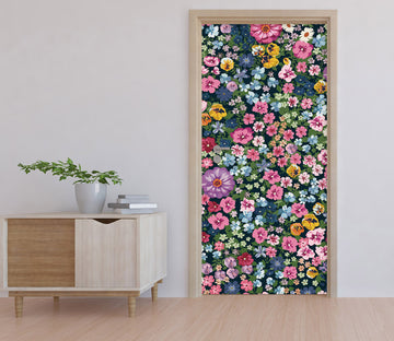 3D Flower Pattern 25189 Door Mural