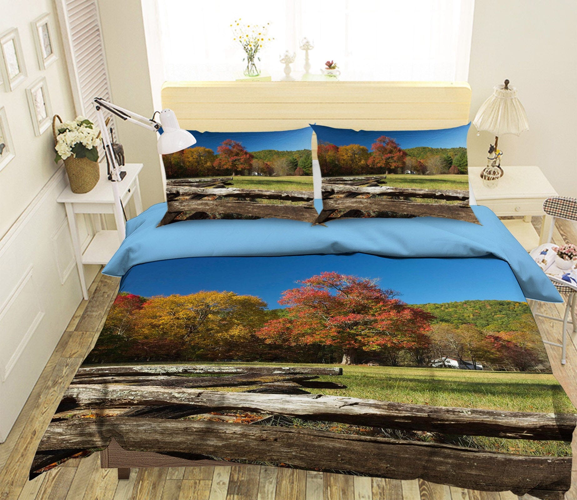 3D Natural Park 2128 Kathy Barefield Bedding Bed Pillowcases Quilt Quiet Covers AJ Creativity Home 