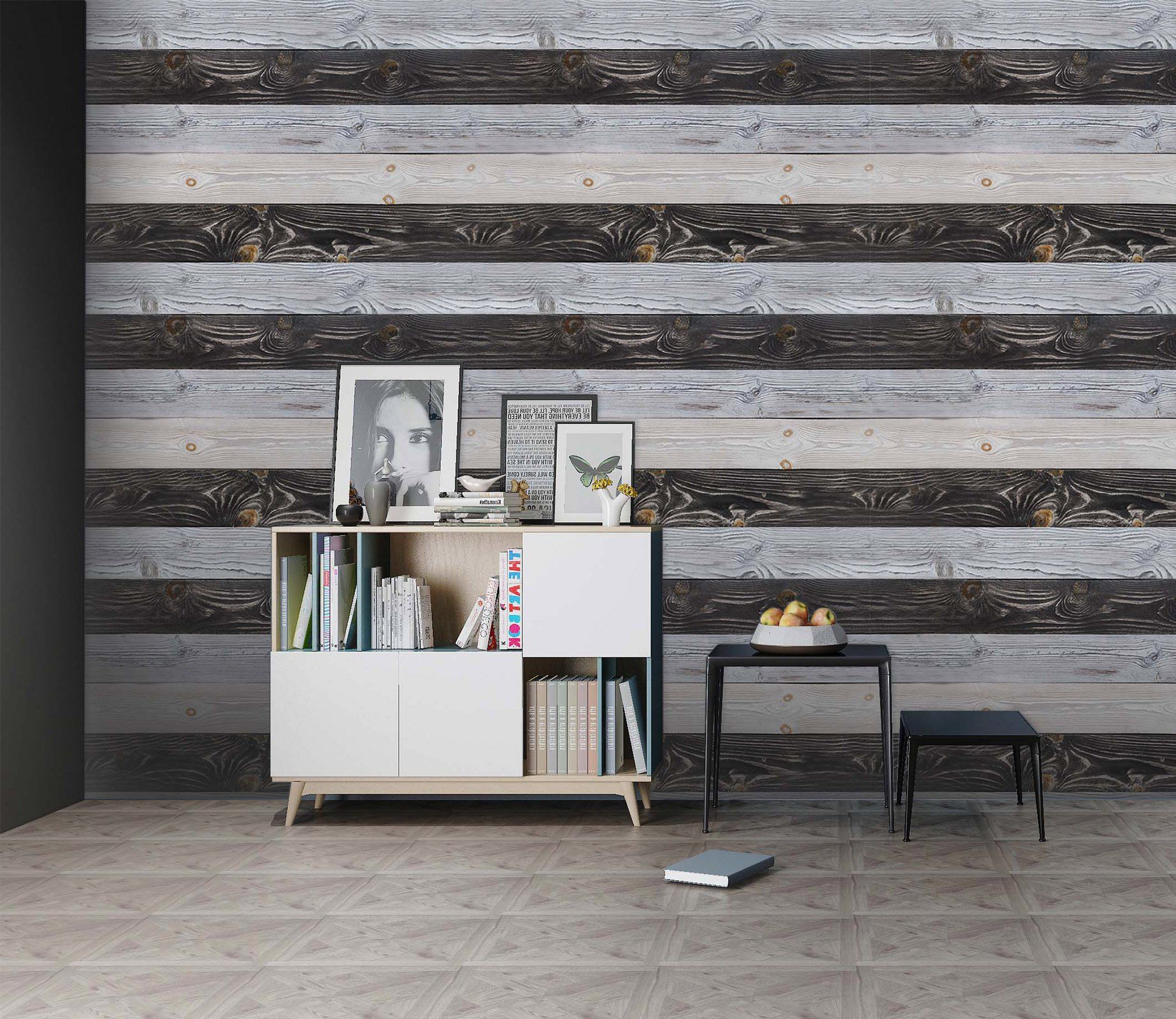 3D Black Texture Wood 43 Wall Murals Wallpaper AJ Wallpaper 2 