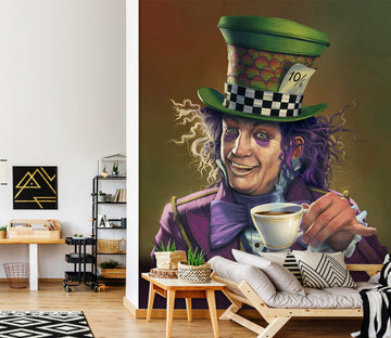 3D Mad Hatter Def 1428 Wall Murals Exclusive Designer Vincent Wallpaper AJ Wallpaper 2 