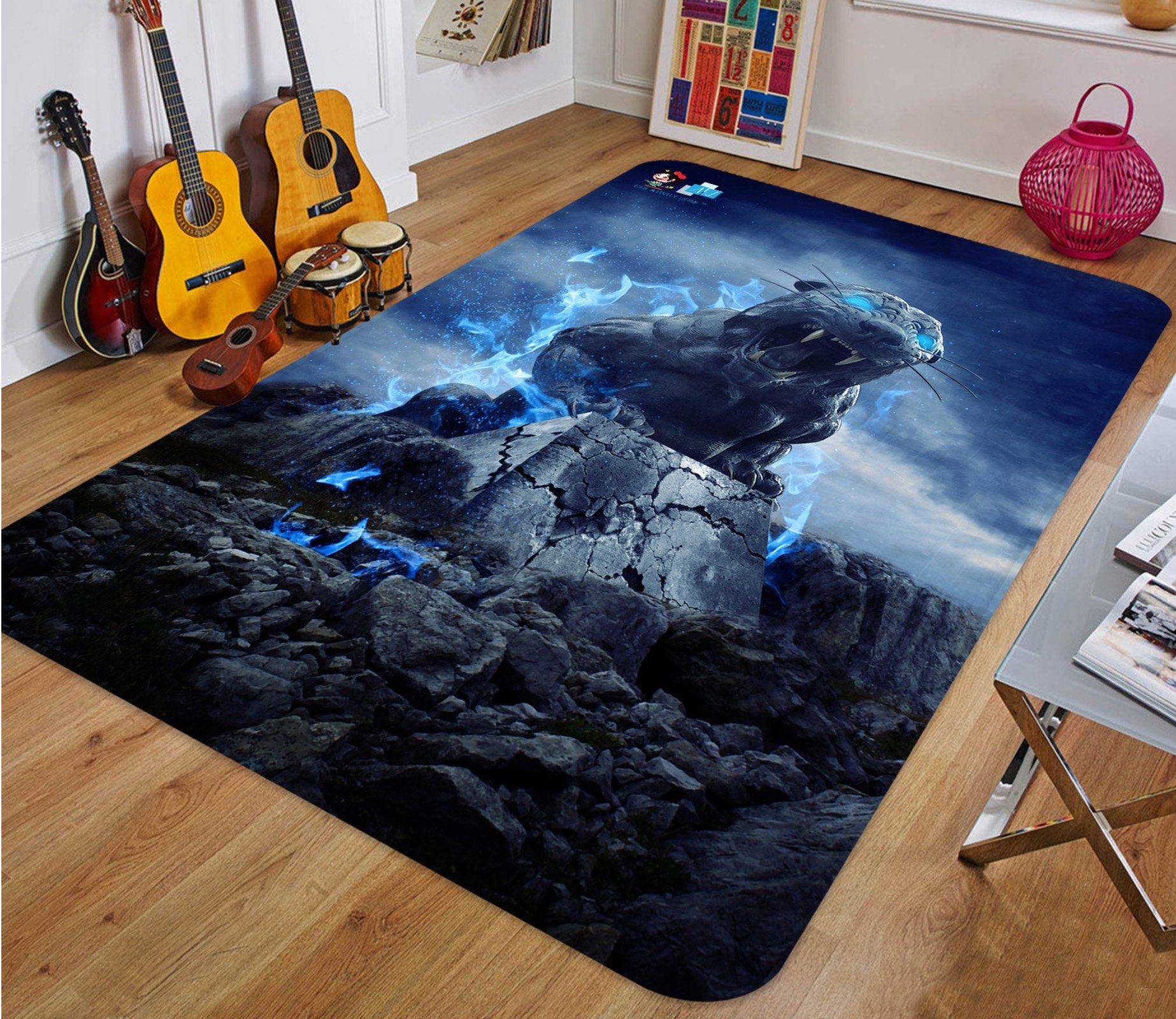 3D Tiger 8421 Non Slip Rug Mat Mat AJ Creativity Home 