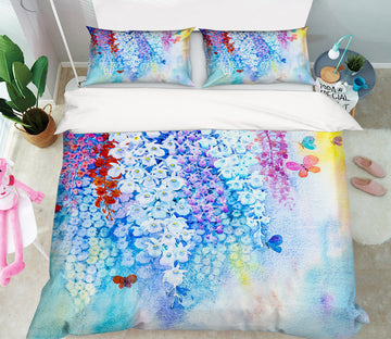 3D Flower Willow 60120 Bed Pillowcases Quilt