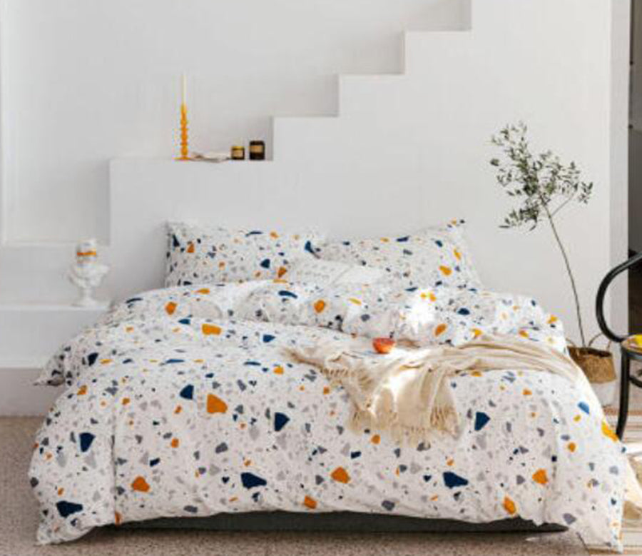 3D Colored Crushed Stones 15105 Bed Pillowcases Quilt
