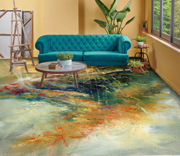 3D Green Pattern Texture 99175 Anne Farrall Doyle Floor Mural