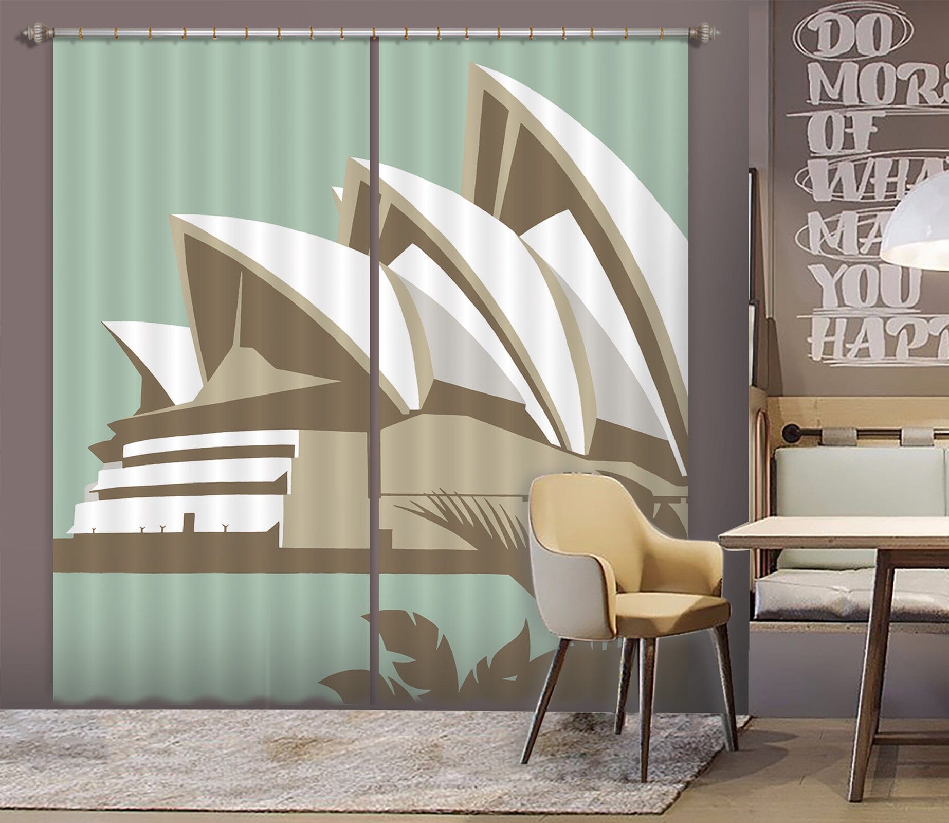 3D Sydney Opera House 164 Steve Read Curtain Curtains Drapes Curtains AJ Creativity Home 