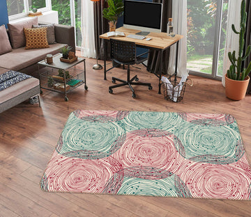 3D Circle Pattern 34233 Non Slip Rug Mat