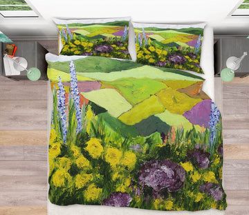3D Daisy Garden 1122 Allan P. Friedlander Bedding Bed Pillowcases Quilt Quiet Covers AJ Creativity Home 