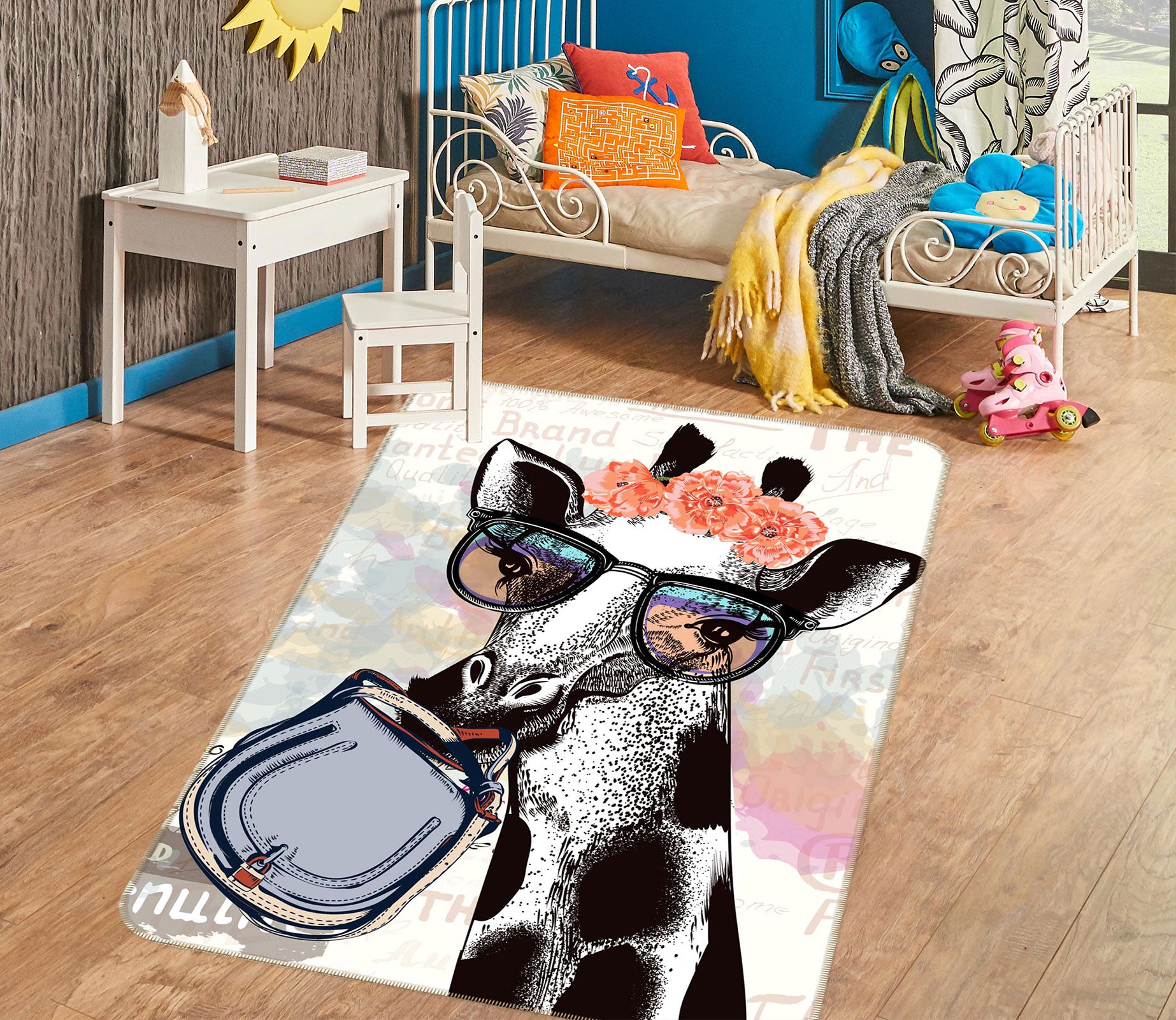 3D Giraffe 37144 Non Slip Rug Mat