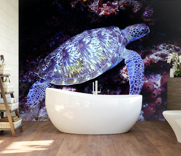 3D Purple Tortoise 259 Wall Murals