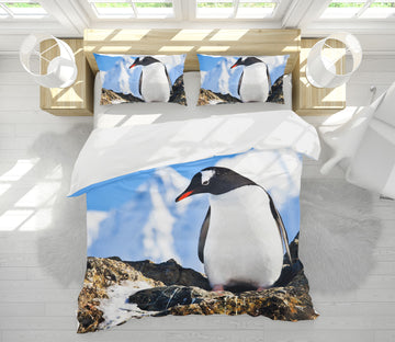 3D Penguin 63172 Bed Pillowcases Quilt