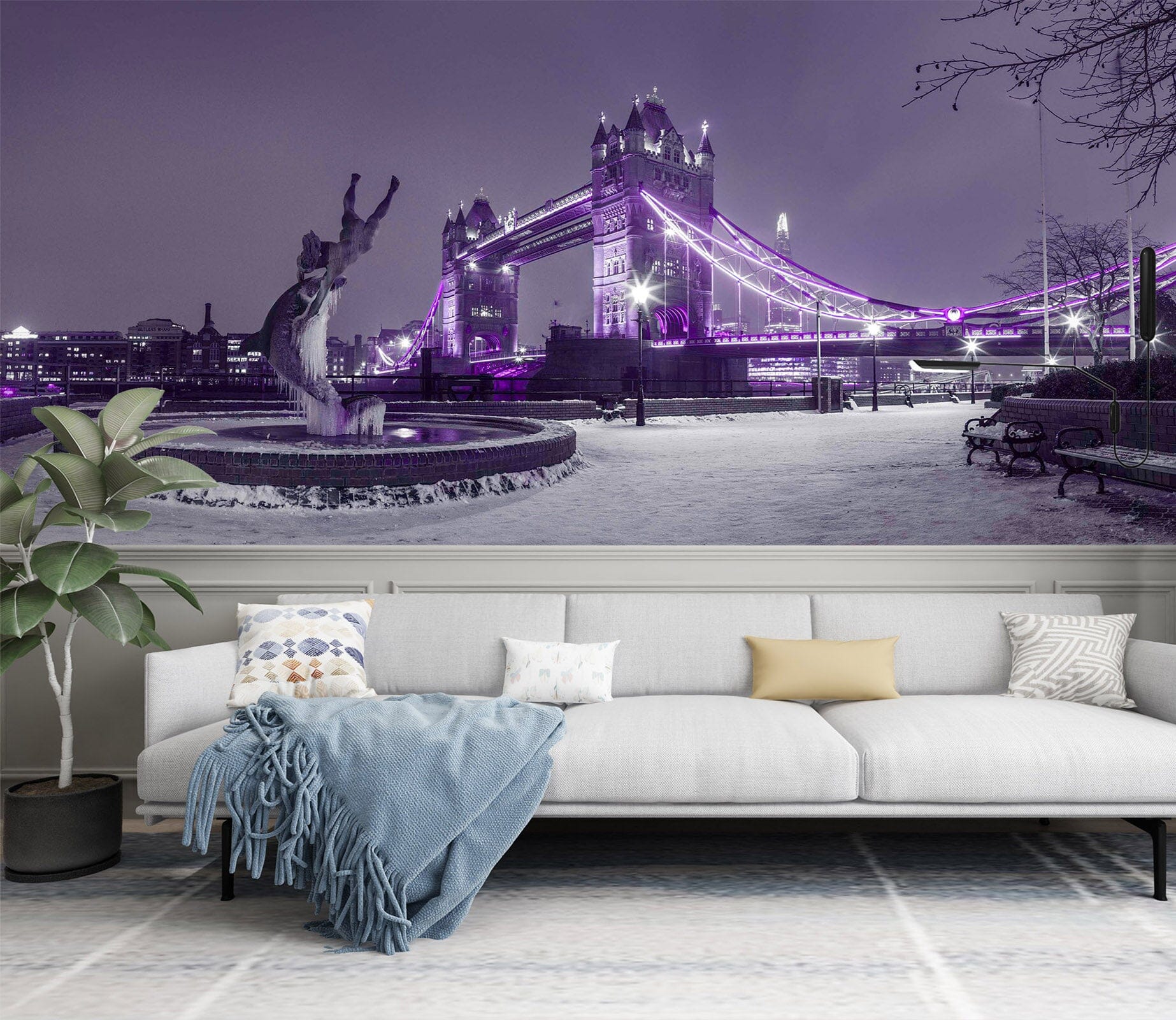 3D Purple Lights 1435 Assaf Frank Wall Mural Wall Murals Wallpaper AJ Wallpaper 2 