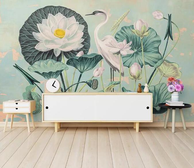 3D Birds And Flowers 440 Wall Murals Wallpaper AJ Wallpaper 2 