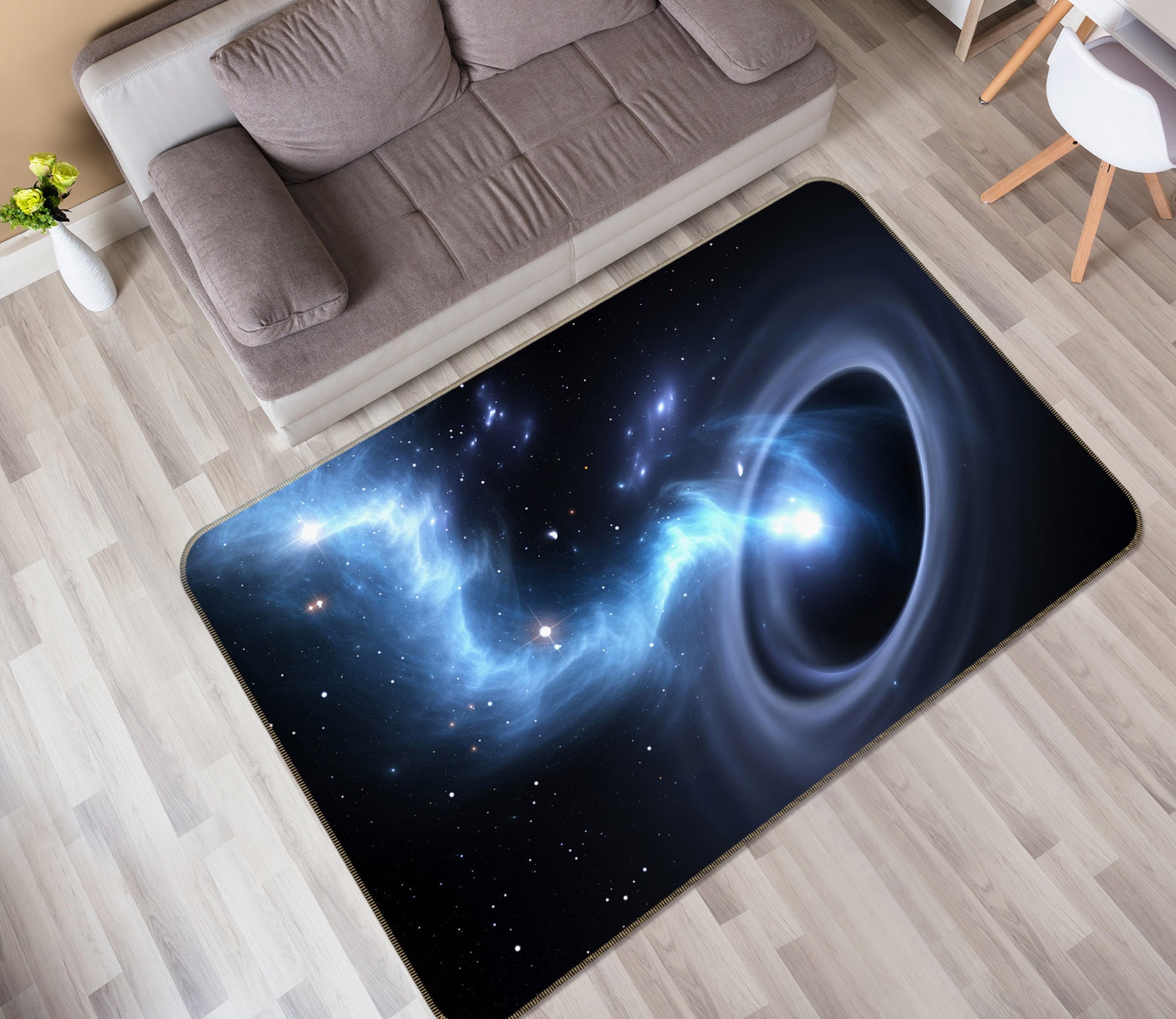 3D Starry Sky 34143 Non Slip Rug Mat