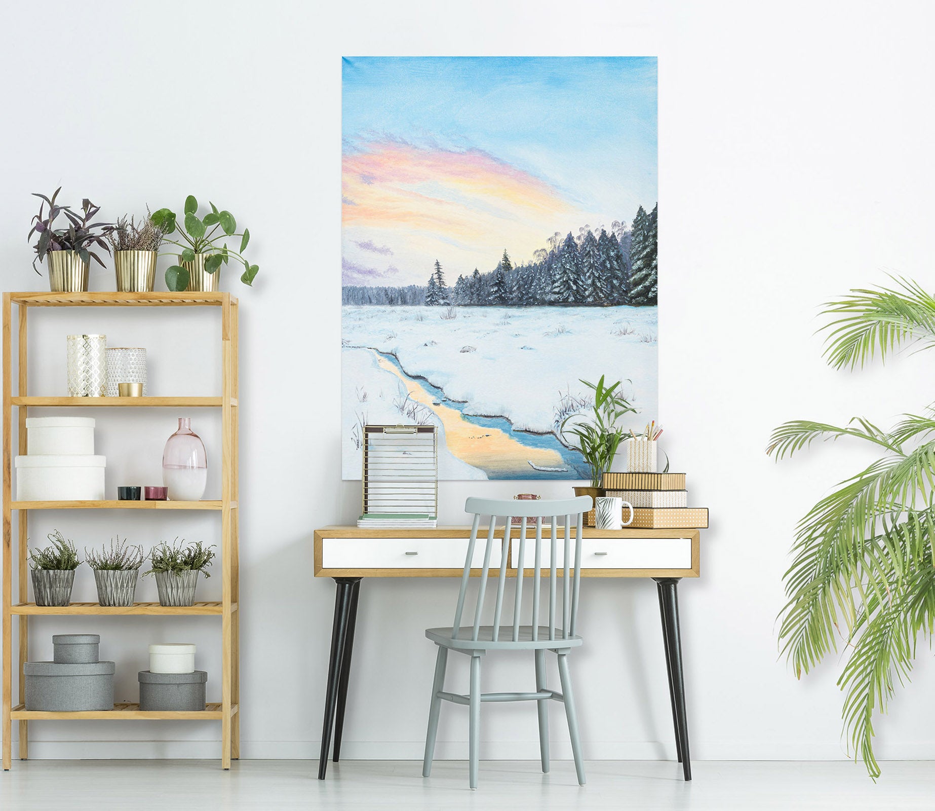 3D Snowfield Forest 1834 Marina Zotova Wall Sticker