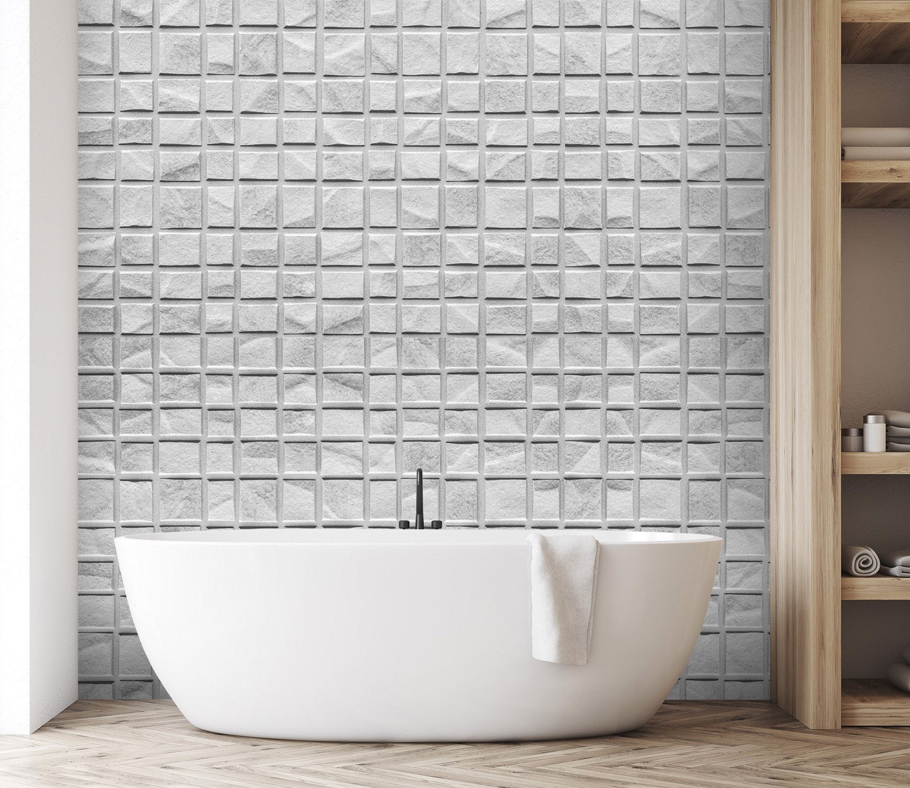 3D Rebellious Quadrilateral 096 Marble Tile Texture Wallpaper AJ Wallpaper 2 