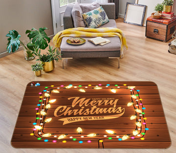 3D Light Sign 54225 Christmas Non Slip Rug Mat Xmas