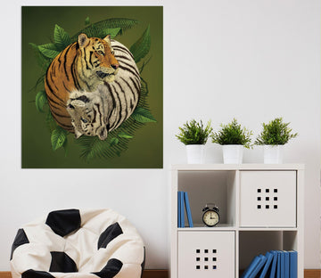 3D Tiger Yin Yang 080 Vincent Hie Wall Sticker Wallpaper AJ Wallpaper 2 