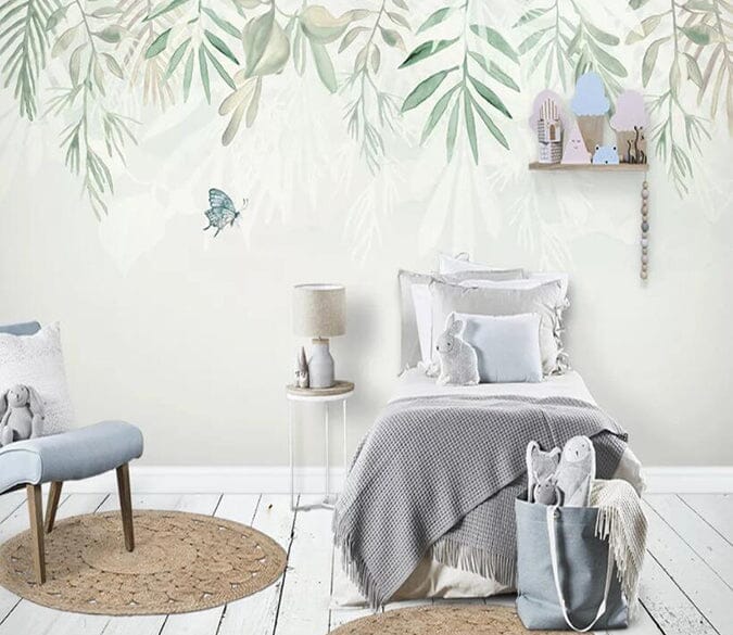 3D Green Leaf 1582 Wall Murals Wallpaper AJ Wallpaper 2 