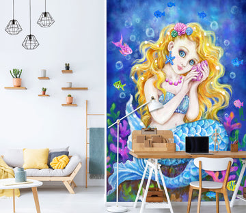 3D Mermaid Bubble 5560 Kayomi Harai Wall Mural Wall Murals