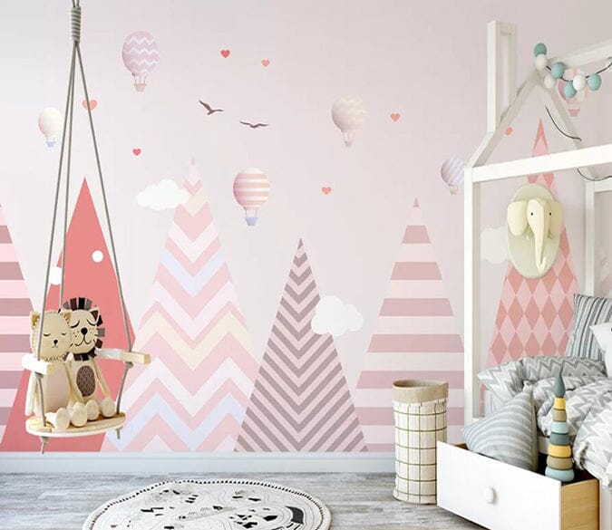 3D Pink Triangle 2514 Wall Murals Wallpaper AJ Wallpaper 2 