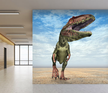 3D Green Dinosaur 182 Wall Murals
