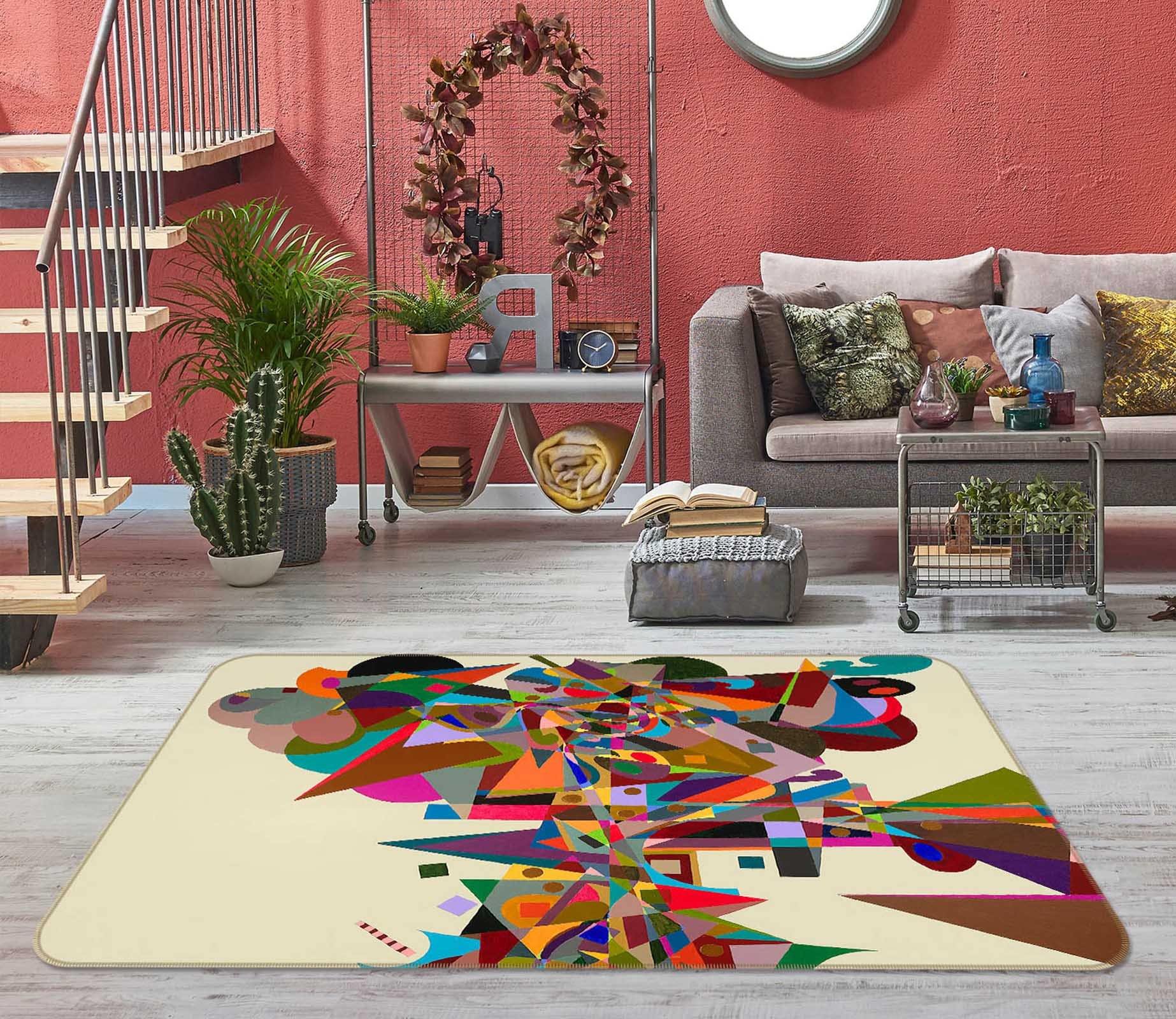 3D Atherton 1005 Allan P. Friedlander Rug Non Slip Rug Mat Mat AJ Creativity Home 