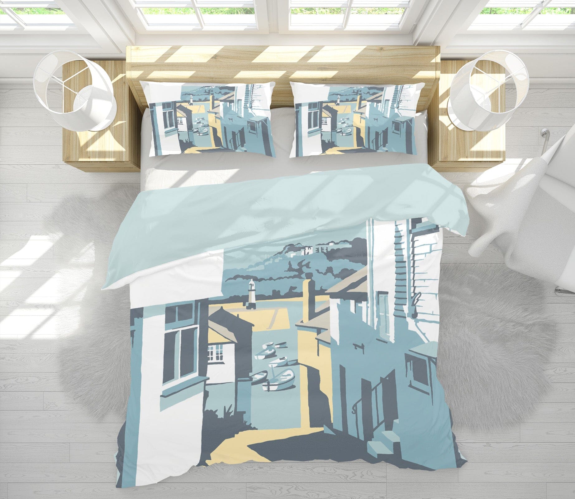 3D High Rise Street 2066 Steve Read Bedding Bed Pillowcases Quilt Quiet Covers AJ Creativity Home 