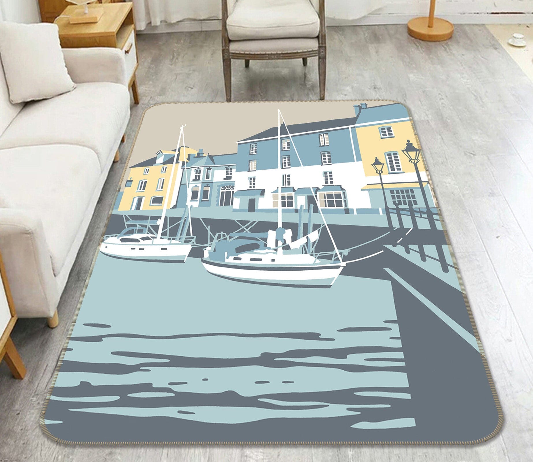 3D Padstow 1005 Steve Read Rug Non Slip Rug Mat Mat AJ Creativity Home 