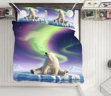 3D Arctic Kiss 2101 Jerry LoFaro bedding Bed Pillowcases Quilt Quiet Covers AJ Creativity Home 