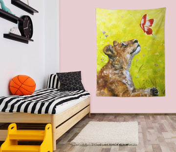 3D Yellow Dog 3669 Skromova Marina Tapestry Hanging Cloth Hang