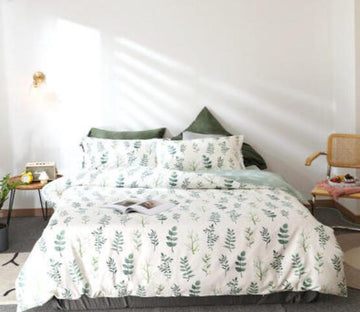 3D Leaves 50032 Bed Pillowcases Quilt