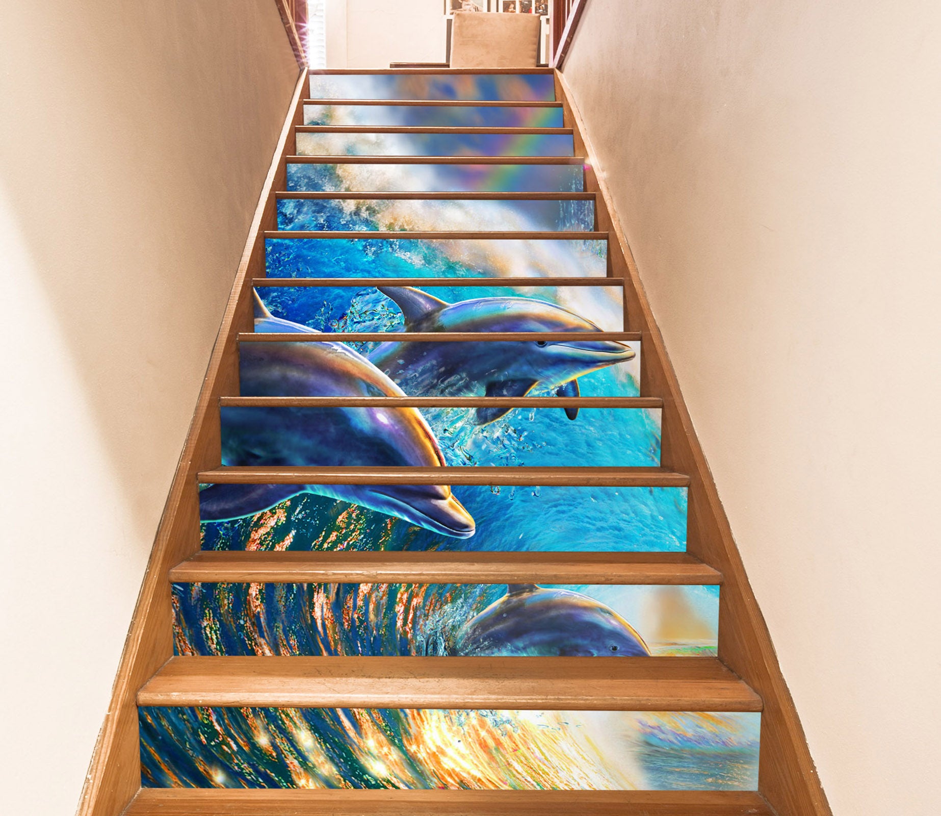 3D Surf Dolphin 96203 Adrian Chesterman Stair Risers
