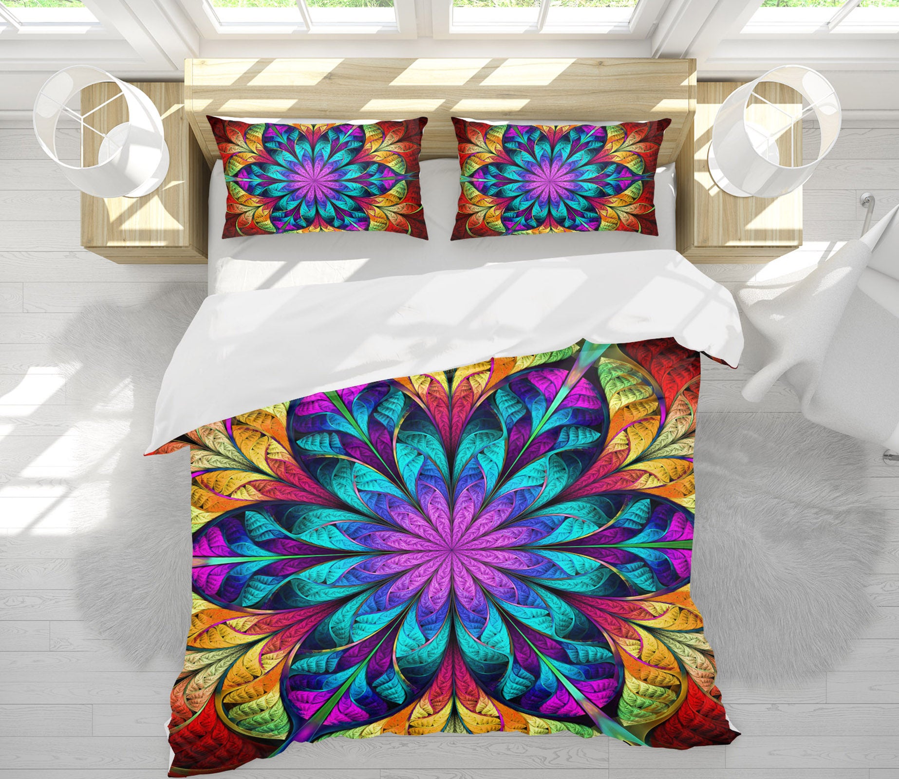 3D Pattern 60156 Bed Pillowcases Quilt