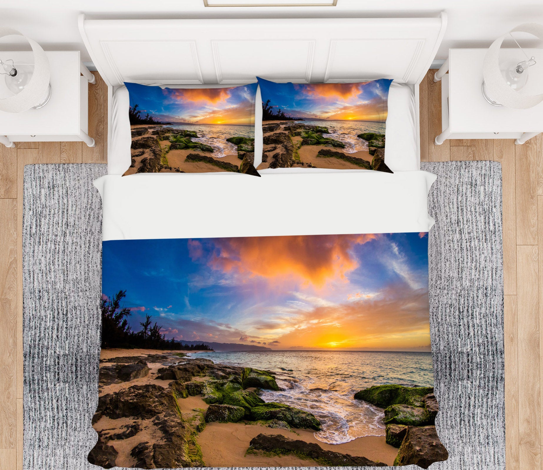3D Beach 60088 Bed Pillowcases Quilt