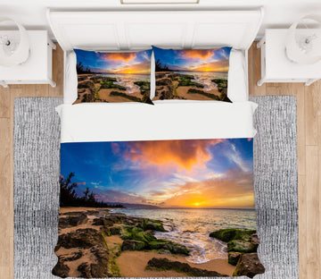 3D Beach 60088 Bed Pillowcases Quilt
