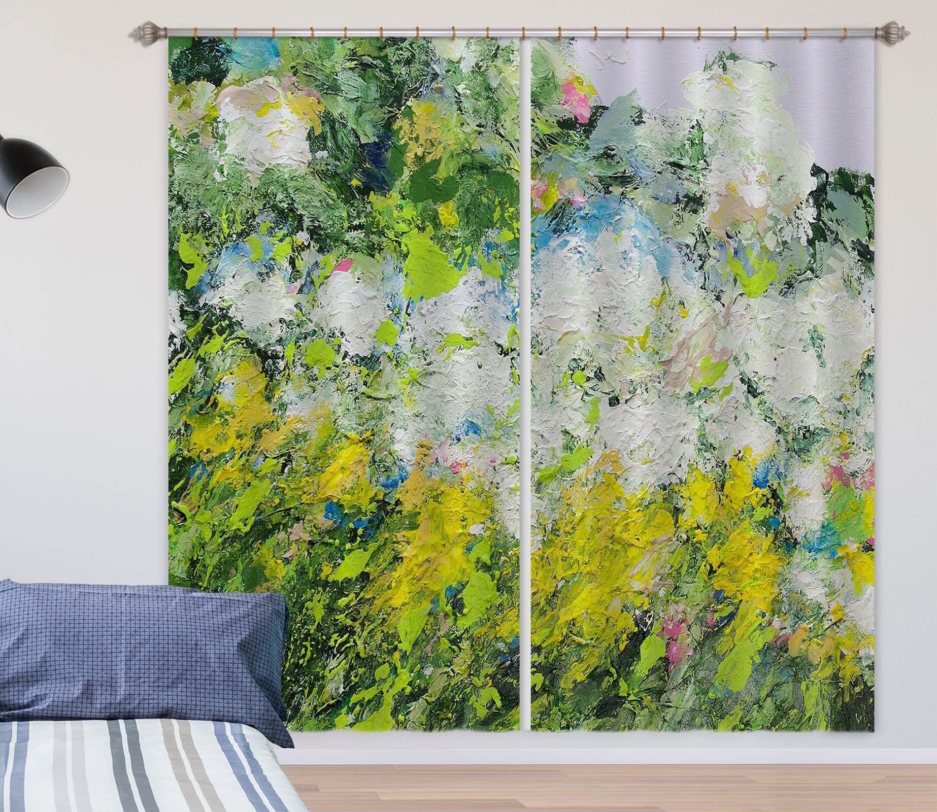 3D Painted Flower Field 273 Allan P. Friedlander Curtain Curtains Drapes Curtains AJ Creativity Home 