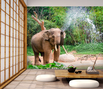 3D Elephant Forest 328 Wall Murals Wallpaper AJ Wallpaper 2 