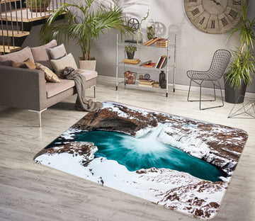 3D Snow Mountain 76251 Non Slip Rug Mat
